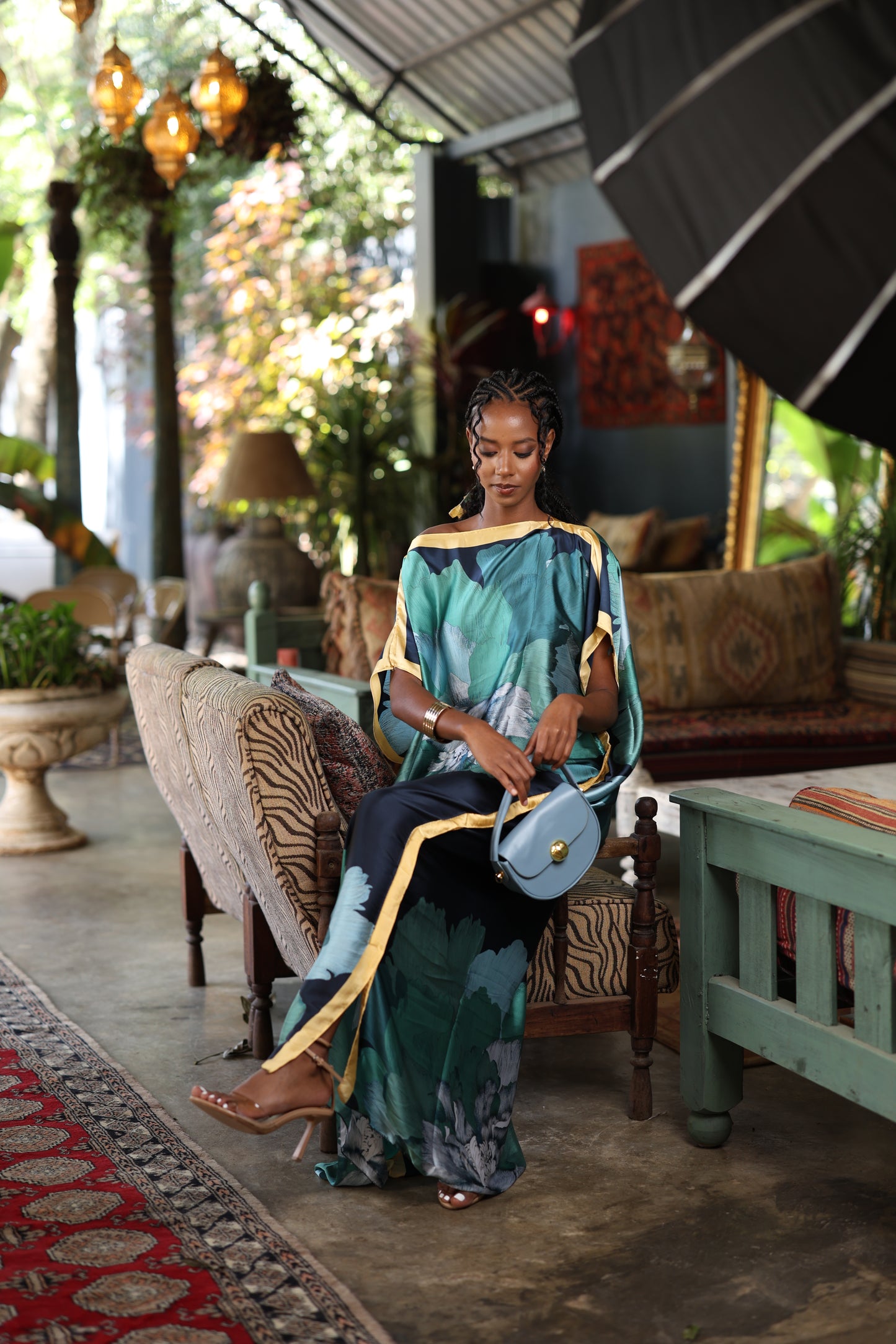Imperial Bloom Dera - Silk Maxi Dress