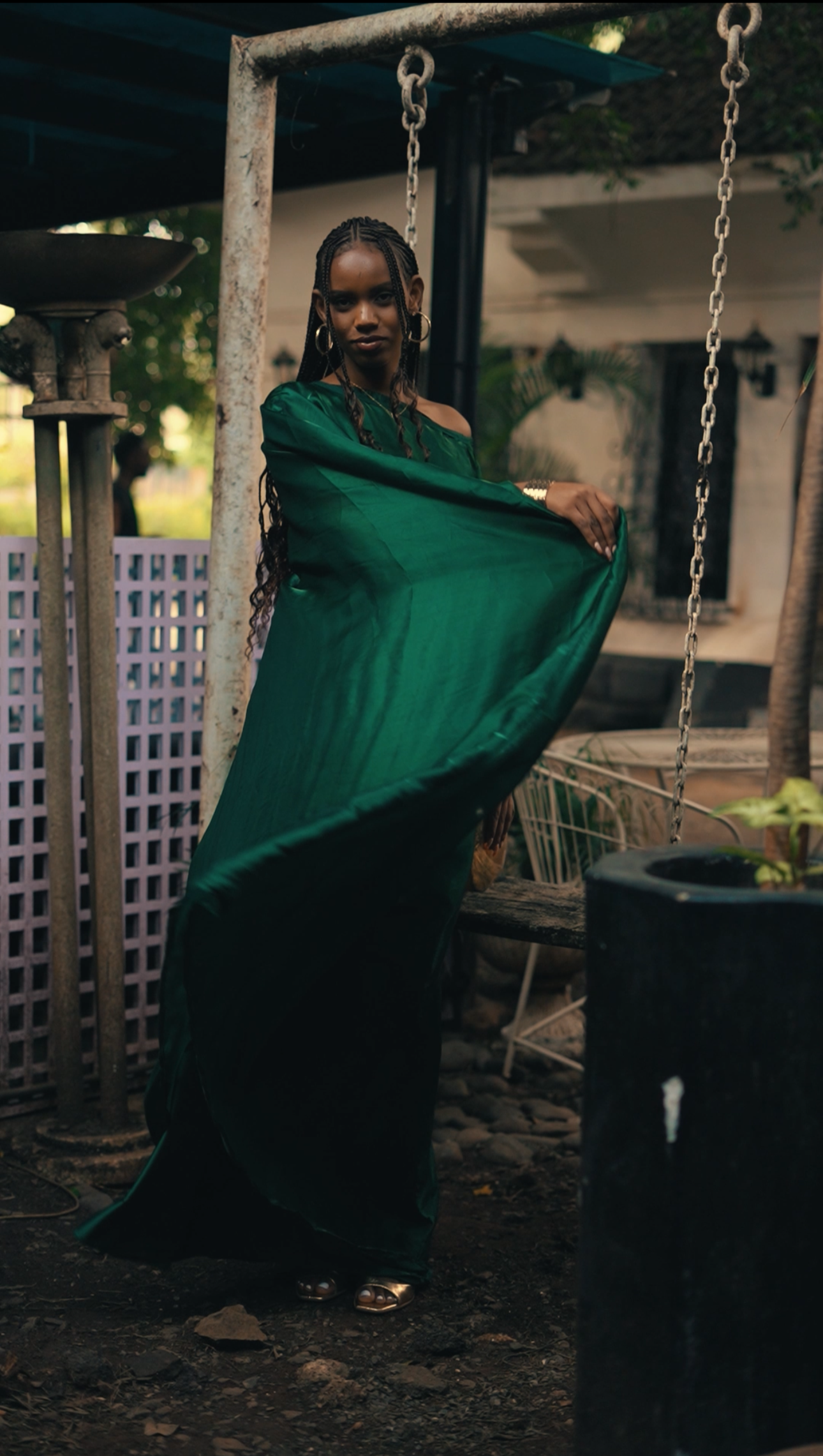 Emerald Radiance Kaftan - Maxi Dress