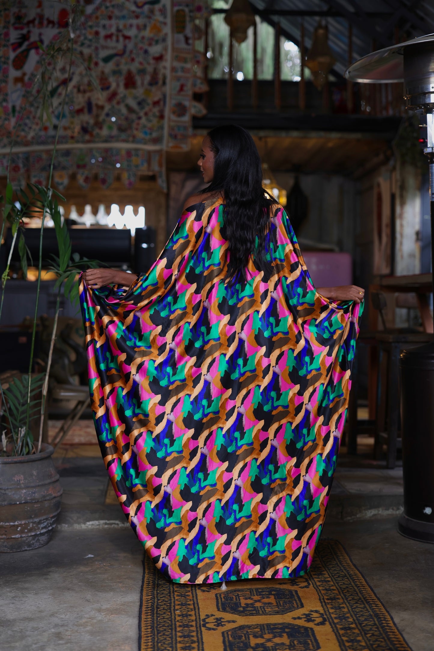 Tropic Rush Derac - Silk Maxi Dress