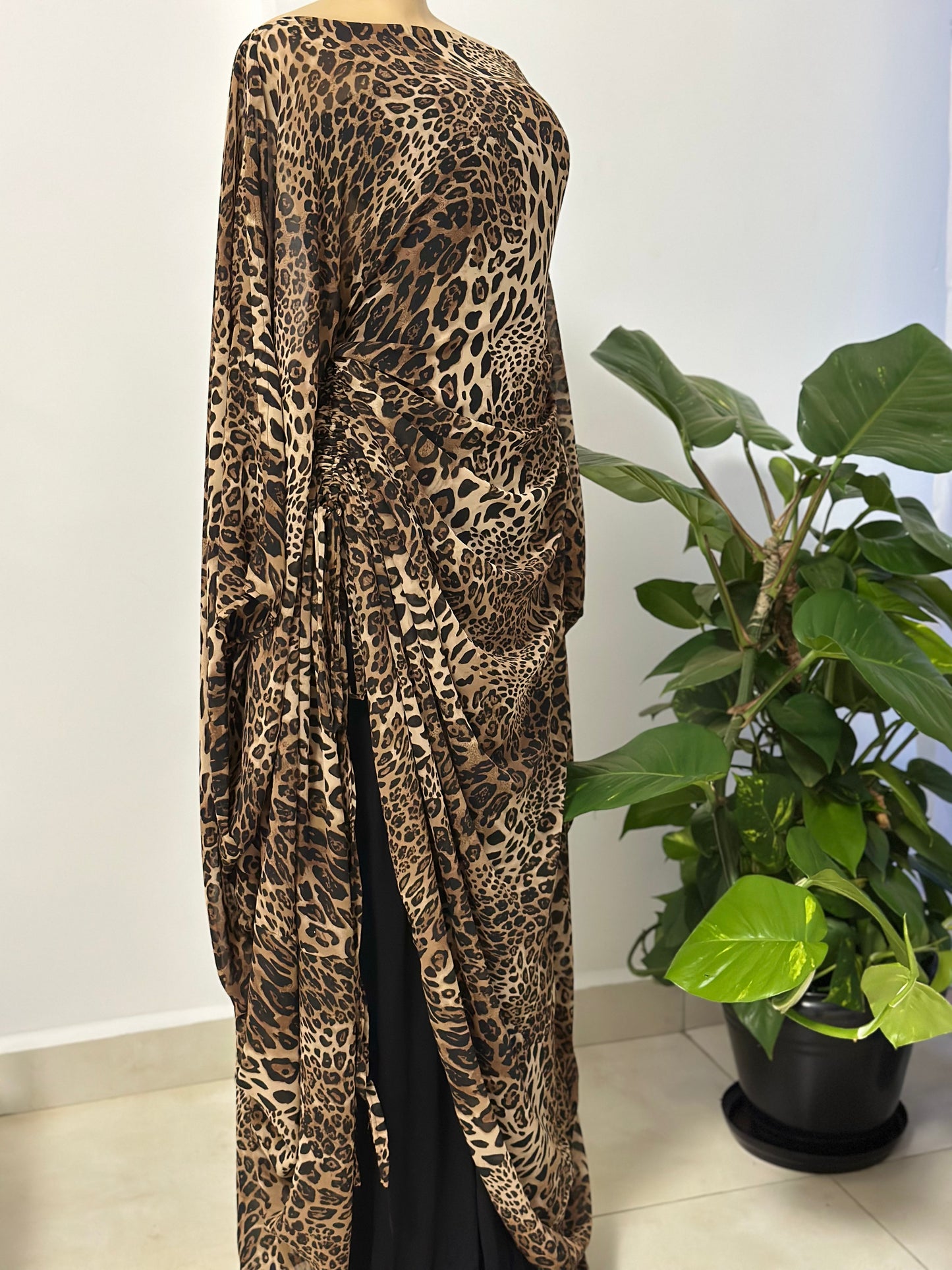 Untamed Opulence Kaftan - Chiffon Maxi Dress