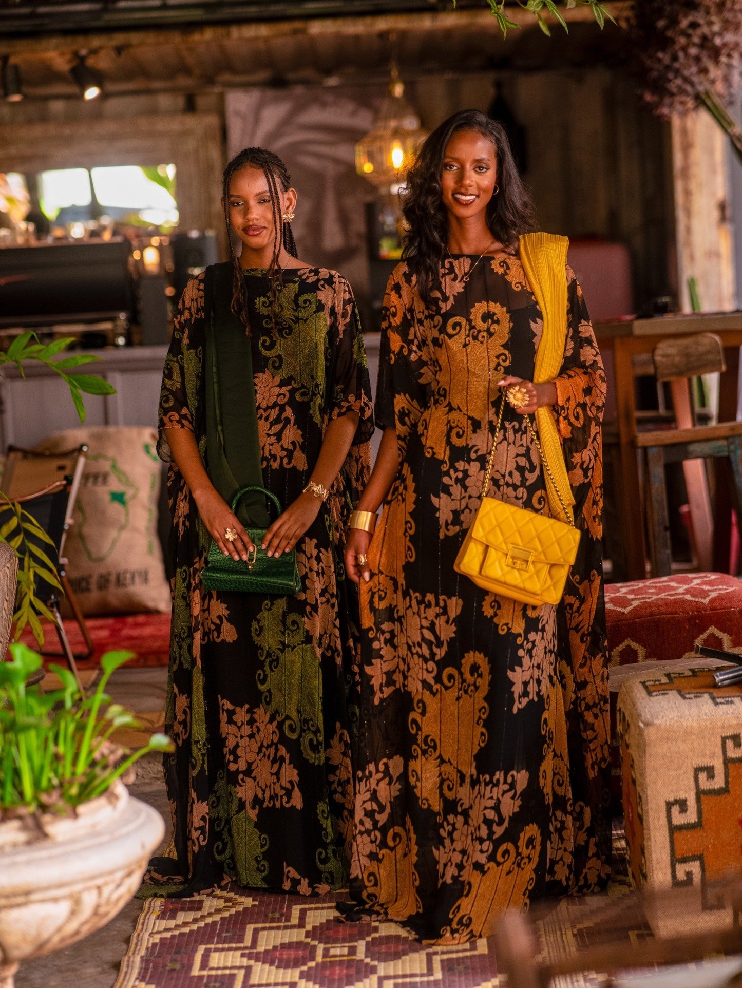 Olive Tapestry - Balqis Dress