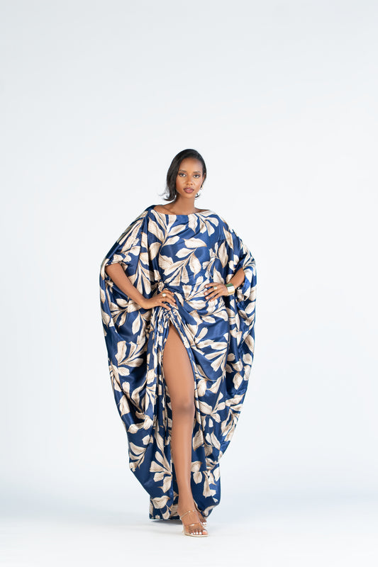 Midnight Petal Derac- Maxi Dress