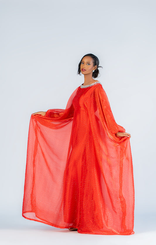 Flame Glimmer  Suheila maxi dress