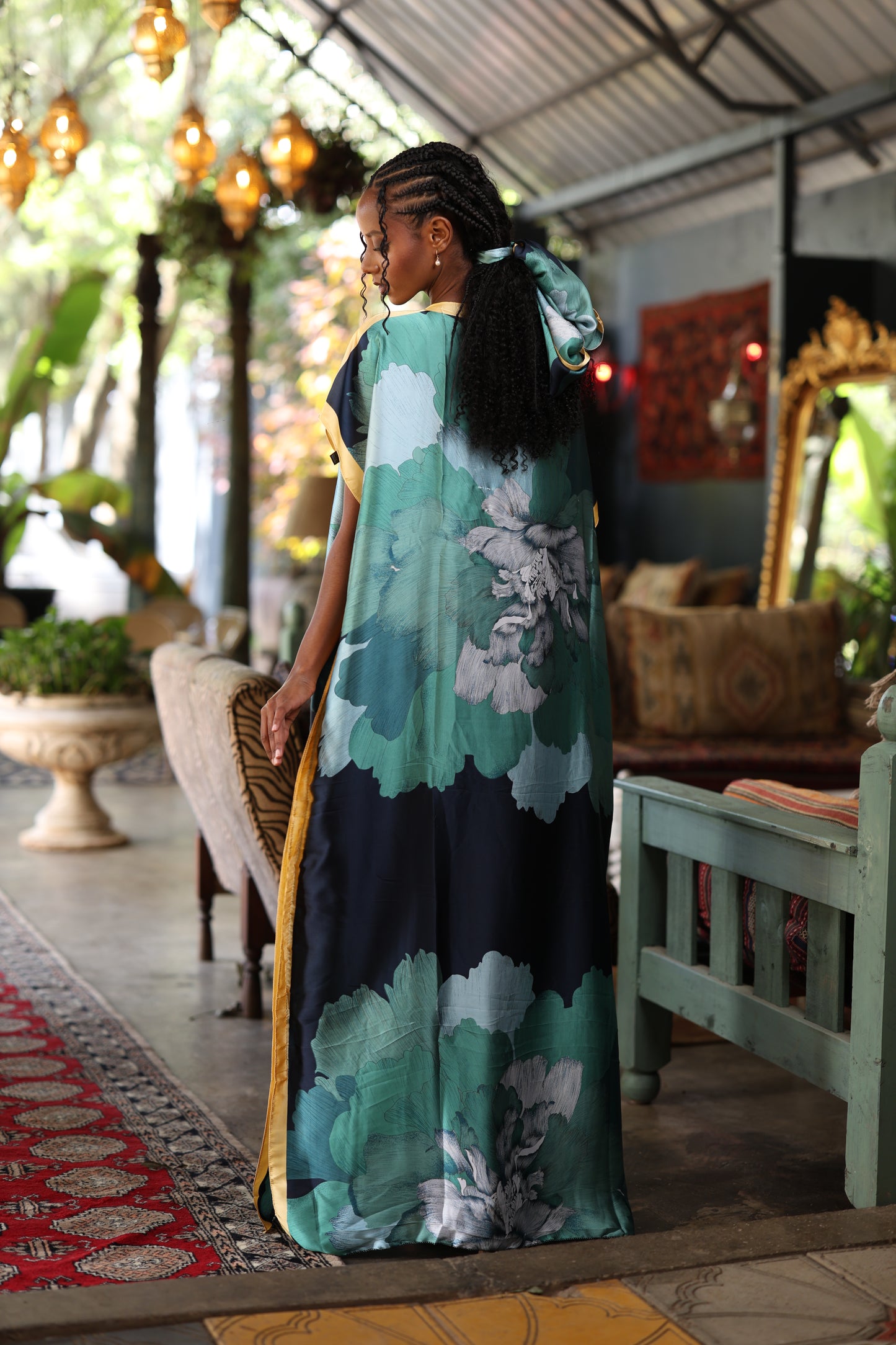 Imperial Bloom Dera - Silk Maxi Dress