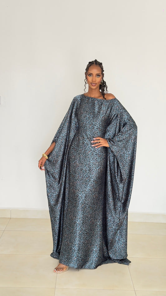 Sapphire Panther Kaftan (Dress)-Maxi Dress