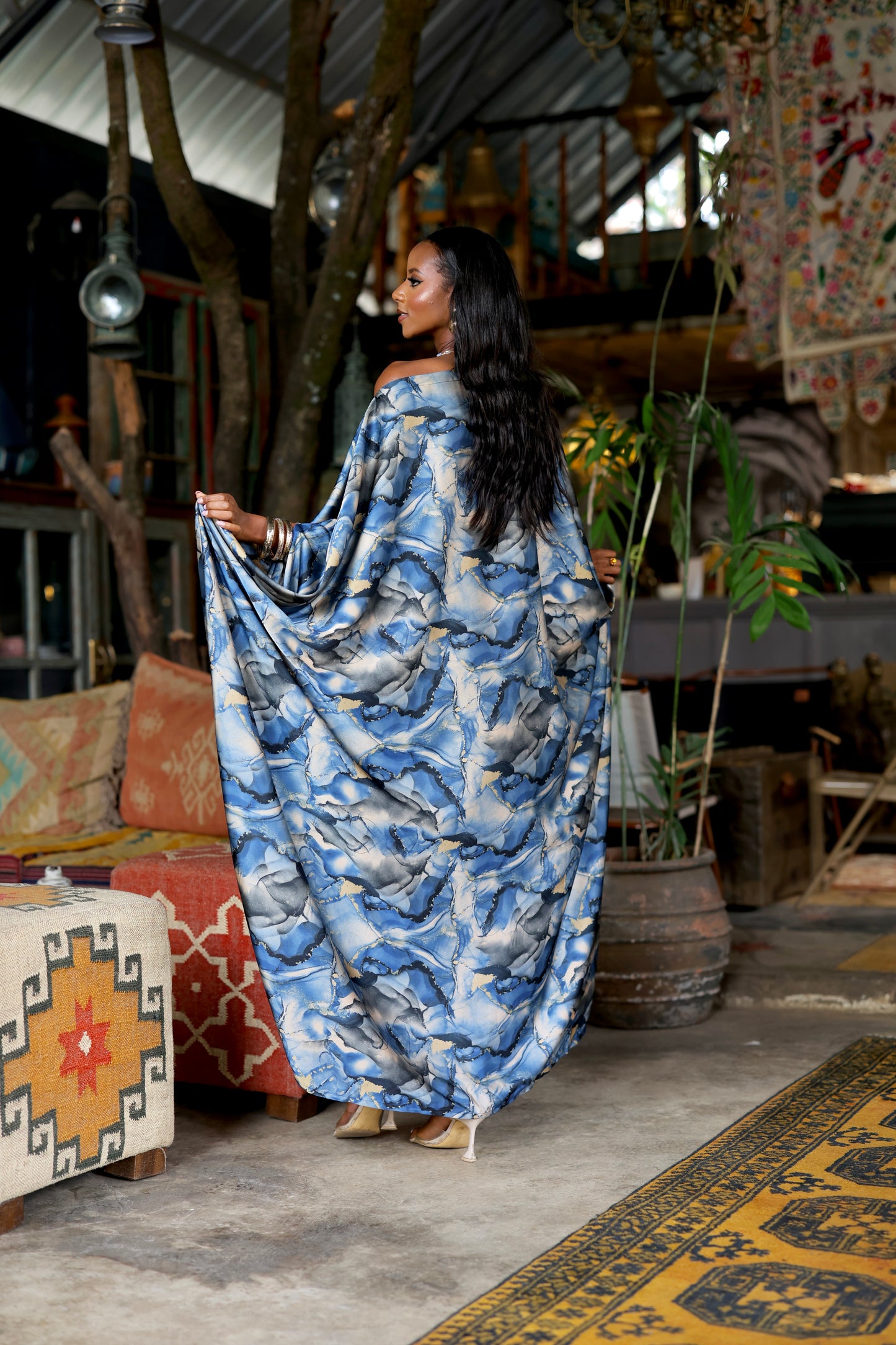 Ocean Dust Derac - Silk Maxi Dress