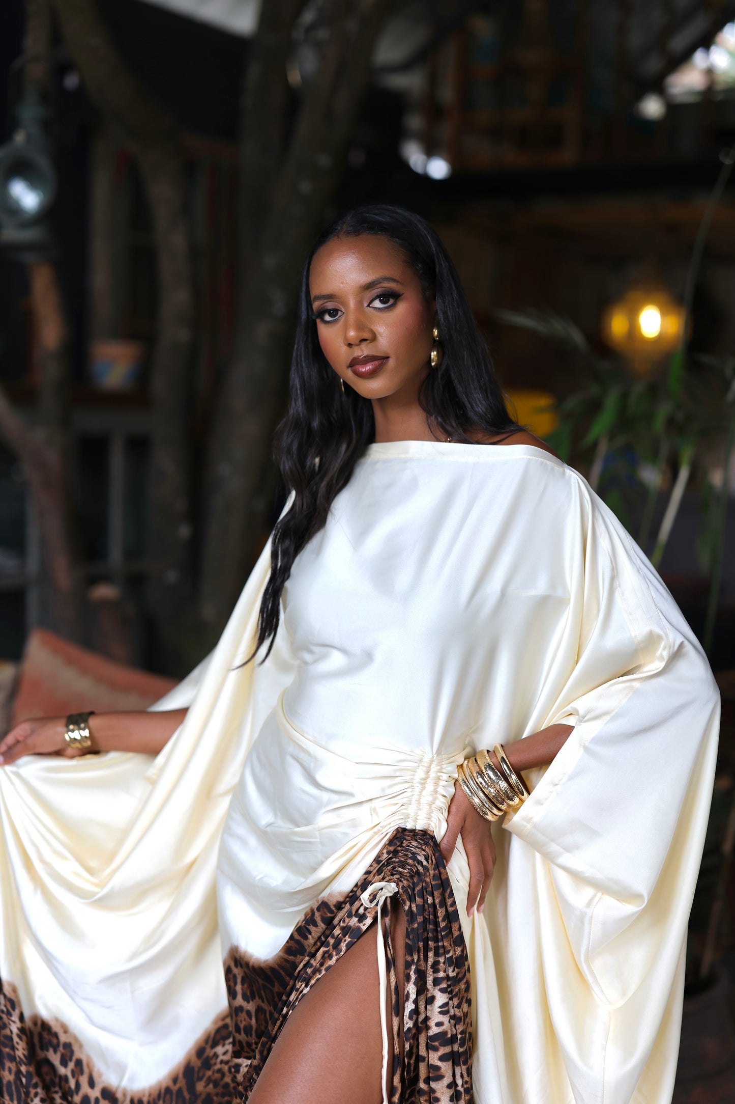Wild Sands Derac - Silk Maxi Dress