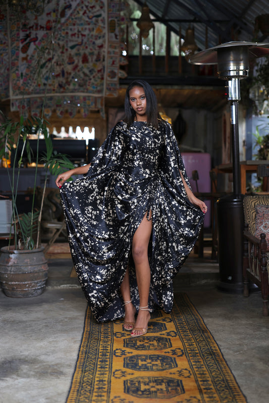 Starfall Derac - Silk Maxi Dress