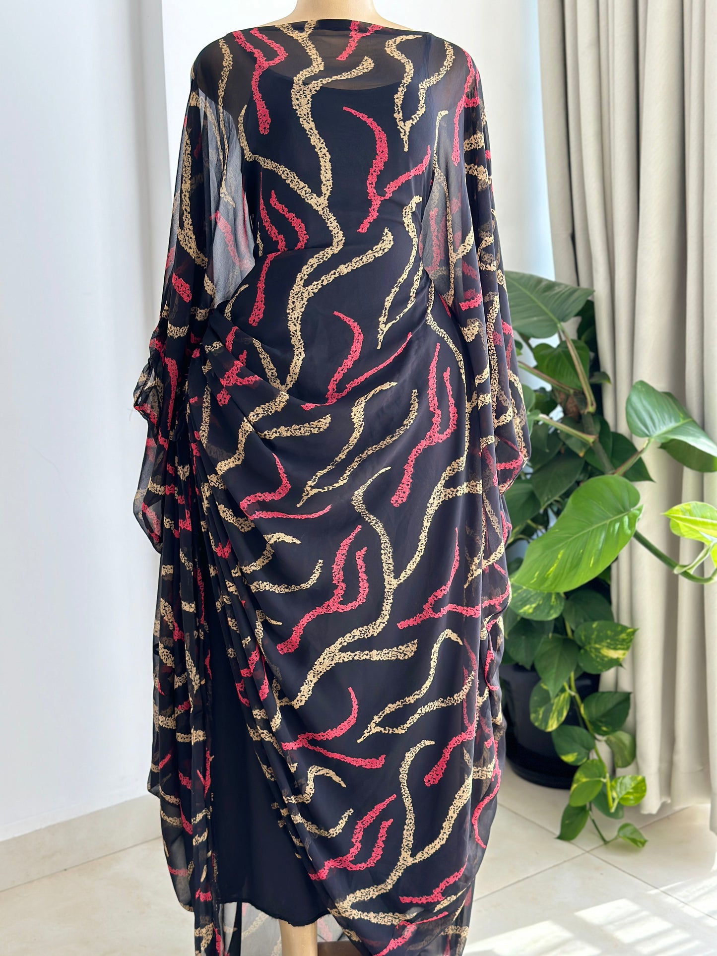 Midnight Ember Kaftan (Dress)-Maxi Dress