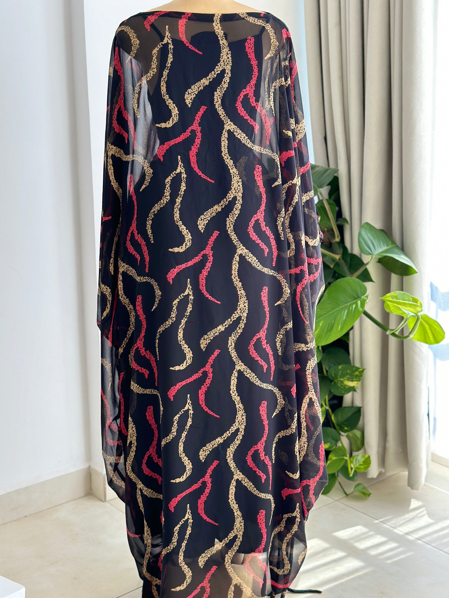 Midnight Ember Kaftan (Dress)-Maxi Dress