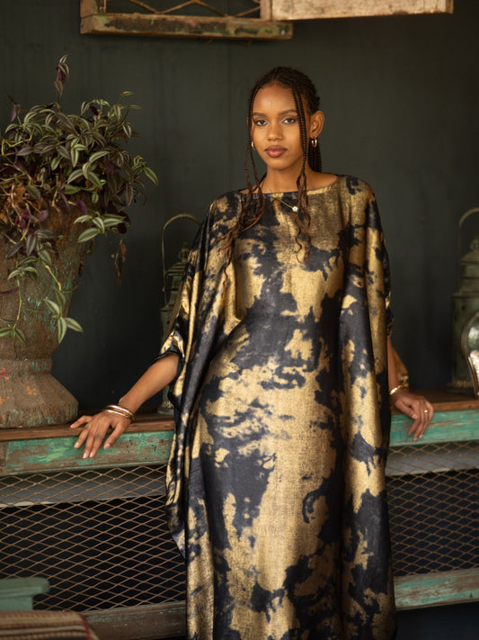 Golden Eclipse kaftan -Maxi Dress
